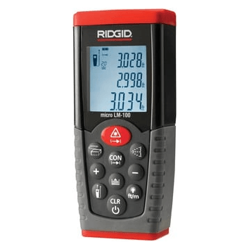 Ridgid micro LM-100 Laser Distance Meter / Range Finder | Ridgid by KHM Megatools Corp. Ridgid micro LM-100 Laser Distance Meter / Range Finder | Ridgid by KHM Megatools Corp.
